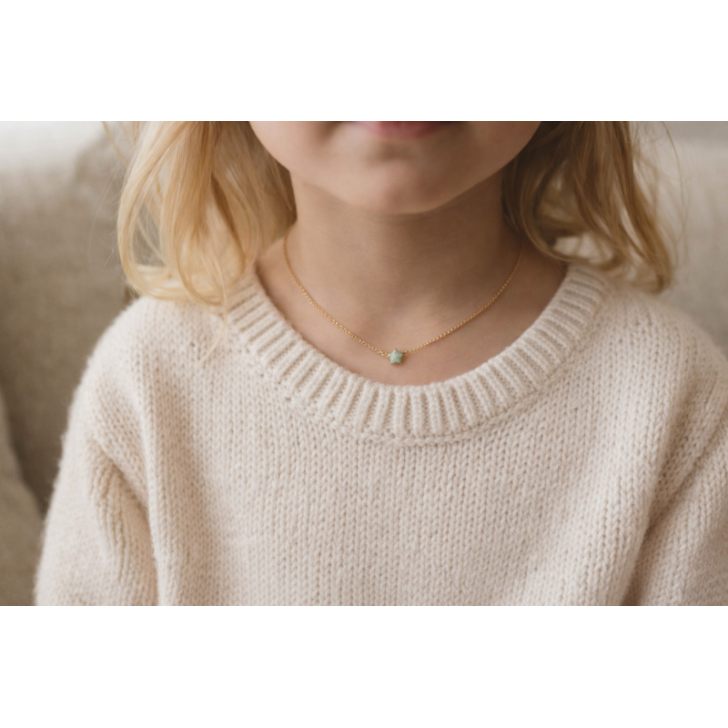 Collier étoile de mer or