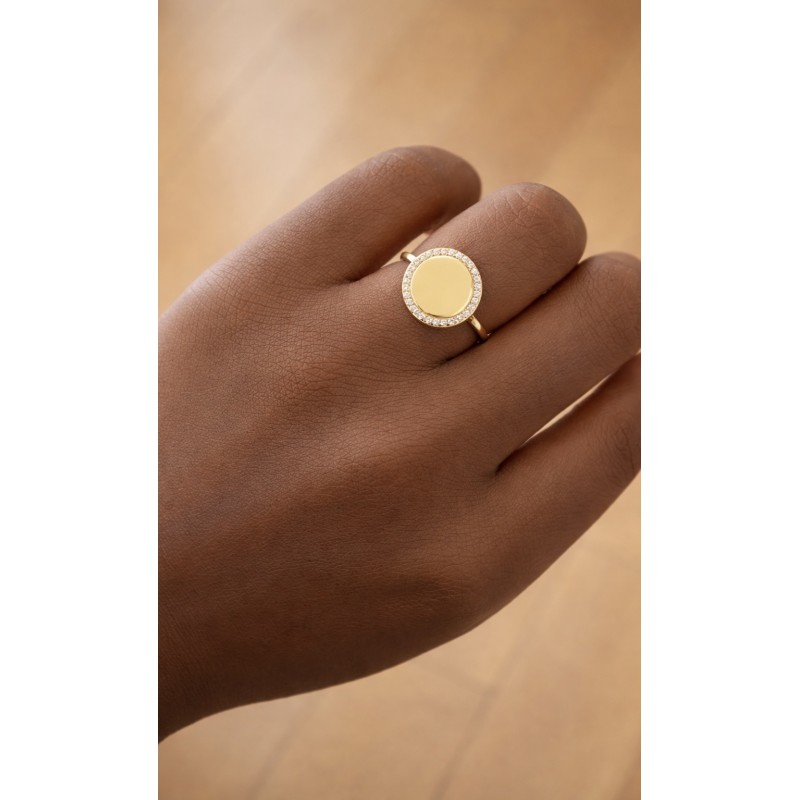 Bague Galaxie Or personnalisable