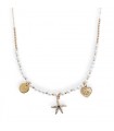 Collier Stella or et perles d'eau douce personnalisable