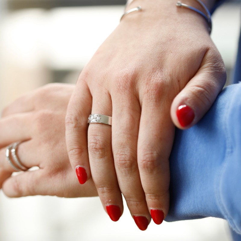 Bague Mona en argent personnalisable