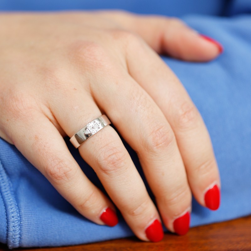 Bague Mona en argent personnalisable