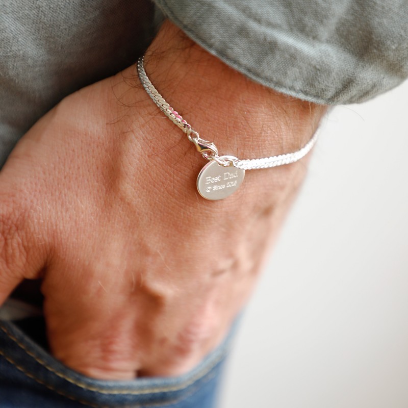 Bracelet Elio en argent personnalisable