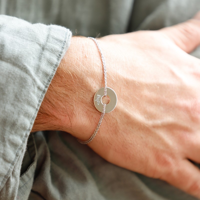 Bracelet Liam en argent personnalisable