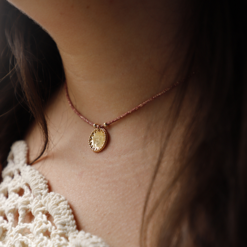 Collier Médaille Positano or