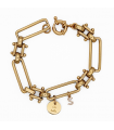 Bracelet Positano médaille et lettre or