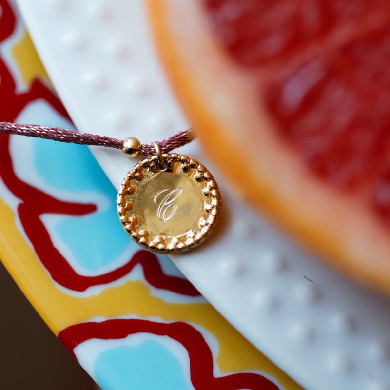 Collier Médaille Positano or